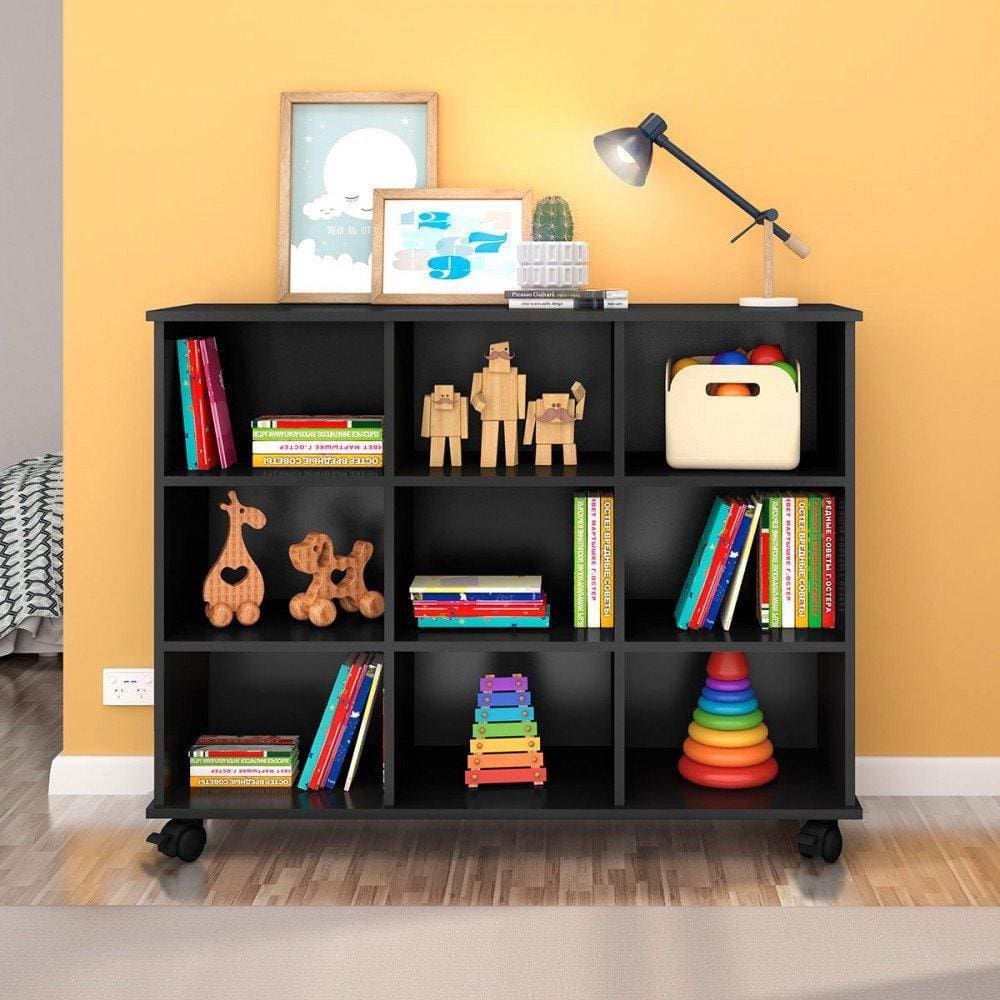 Nicho Organizador 3x3 Infantil Qmovi Preto