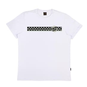 Camiseta Santa Cruz Infinite Ringed Dot SS Masculina Branco