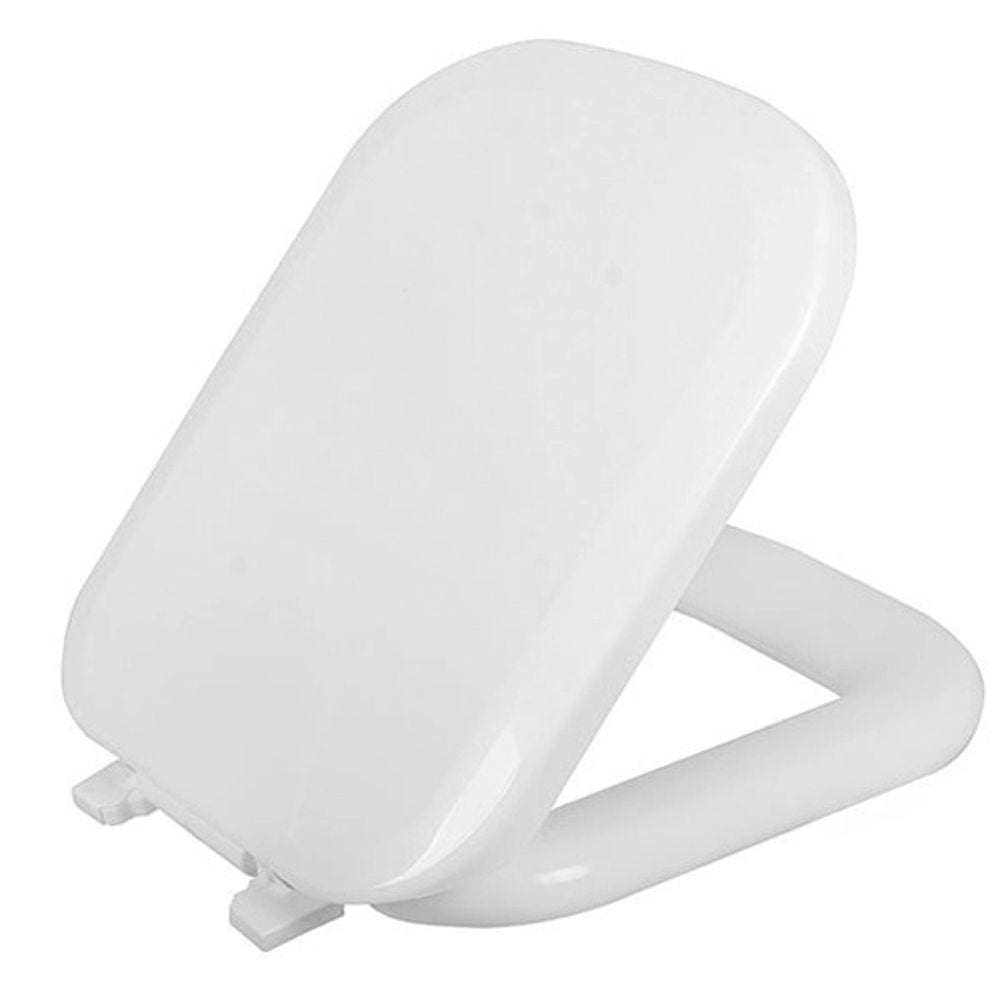 Assento Sanitário Quadra Branco Tampa para Vaso Deca Almofadado