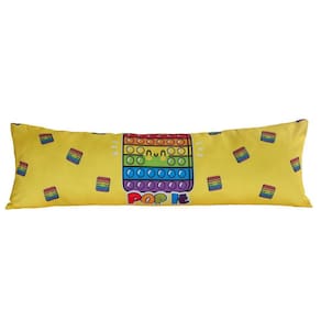 Capa Travesseiro De Corpo Gigante 1,45 X 0,45 Fronha Pop It