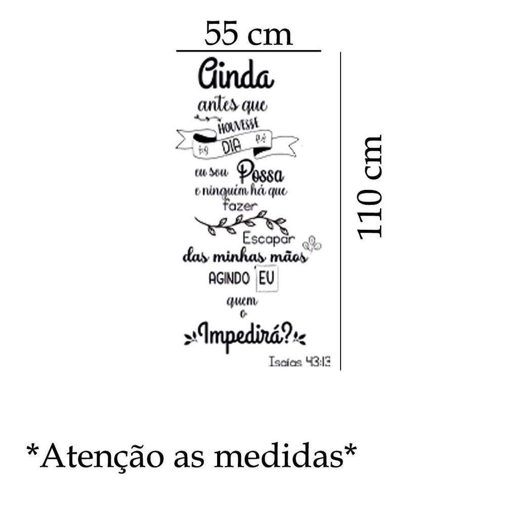 Adesivo De Parede Frase Isaías 43:13 Mod01