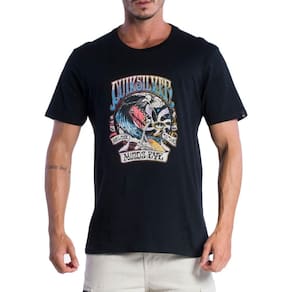 Camiseta Quiksilver The Land Down Under SM24 Masculina Preto