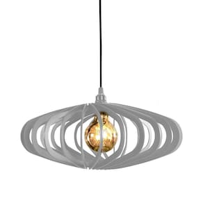 Luminária Teto Lustre Pendente Balcão Cozinha Sala Egito Cor:branco