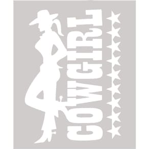 Adesivo Cowgirl - Rodeo West 14035