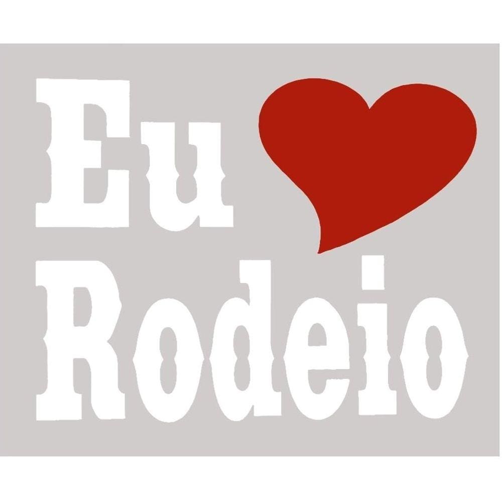 Adesivo Eu Amo Rodeio - Rodeo West 14039