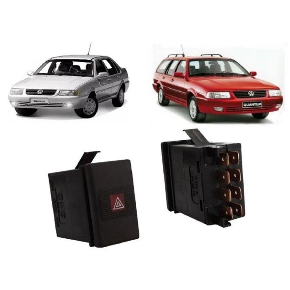 Botão Pisca Alerta VW Santana 1998/2006