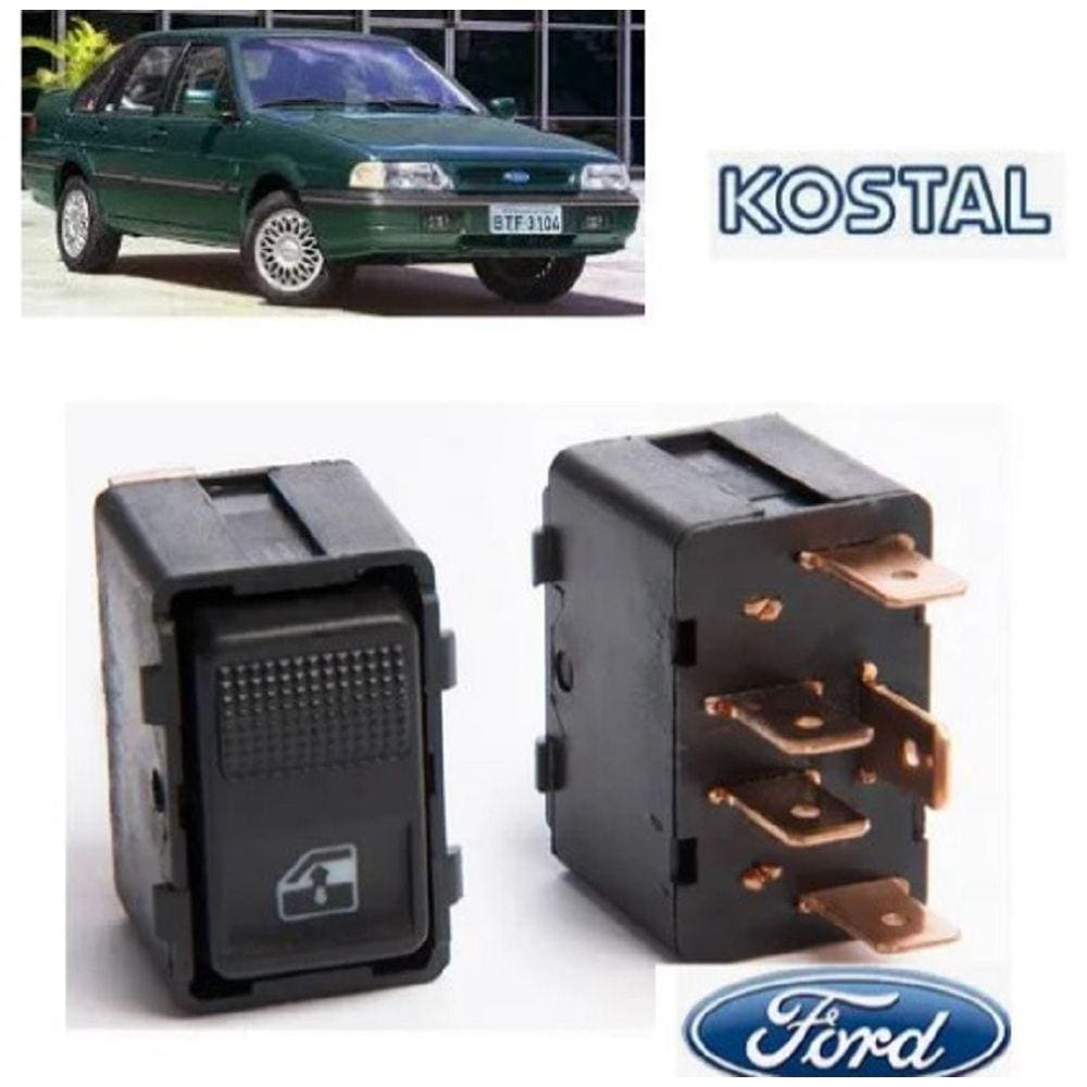 Botão Vidro Elétrico Simples Versailles Royale