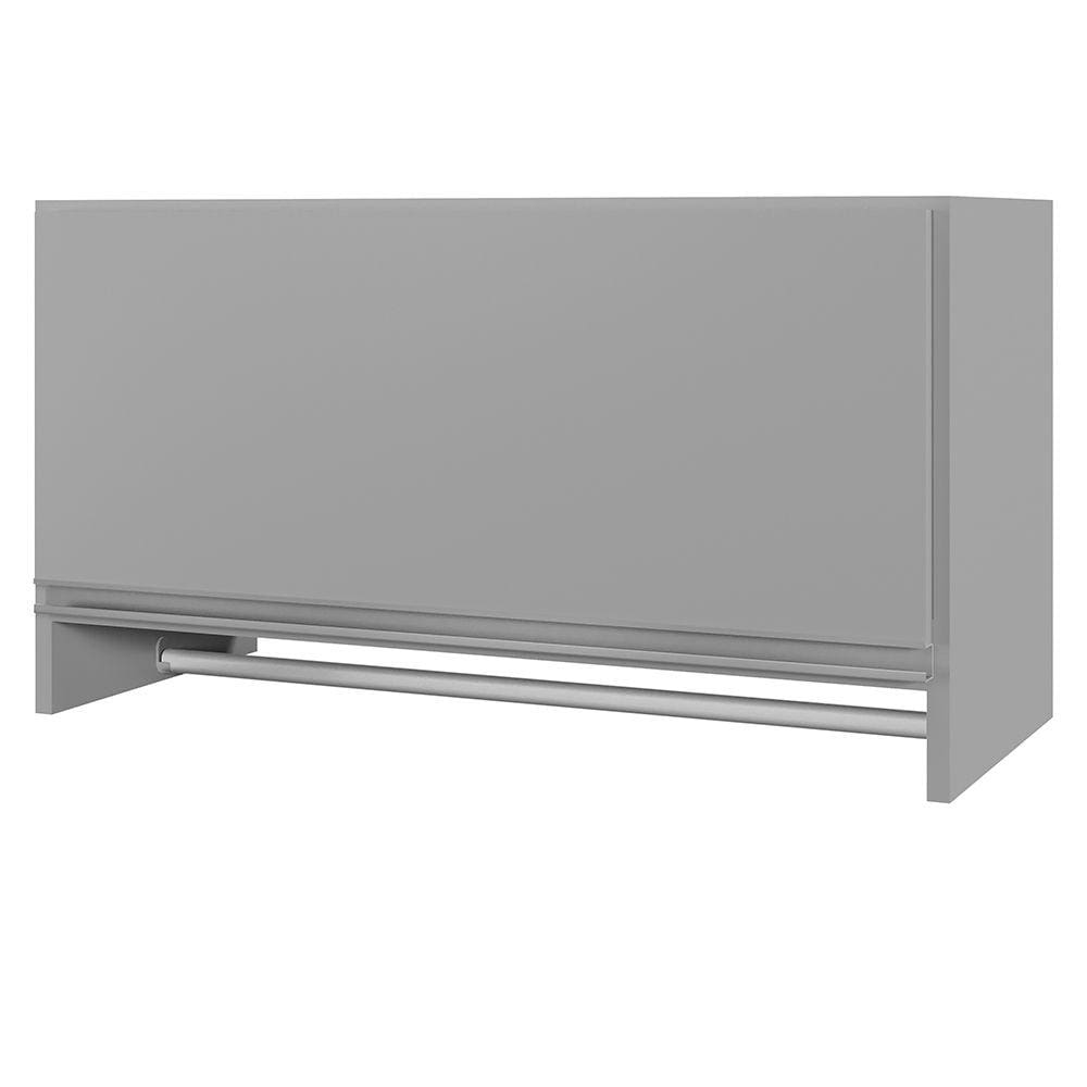 Armário Multiuso Aéreo Cabideiro Grécia L03 Cinza - Lyam