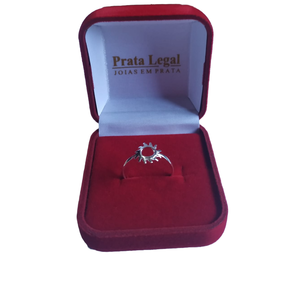 Anel Sol de Prata 925