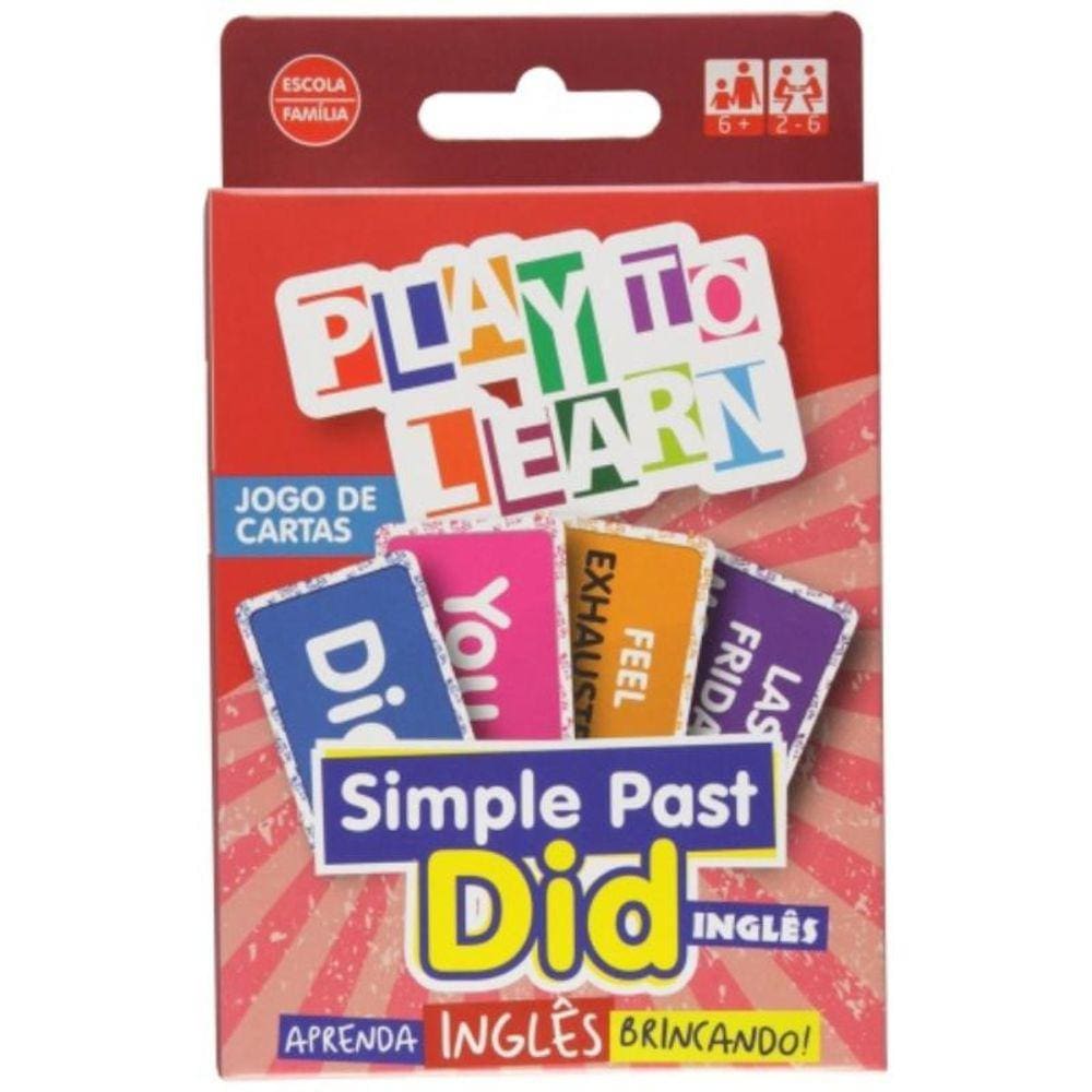 Play To Learn - Jogo De Cartas - Simple Past - Did