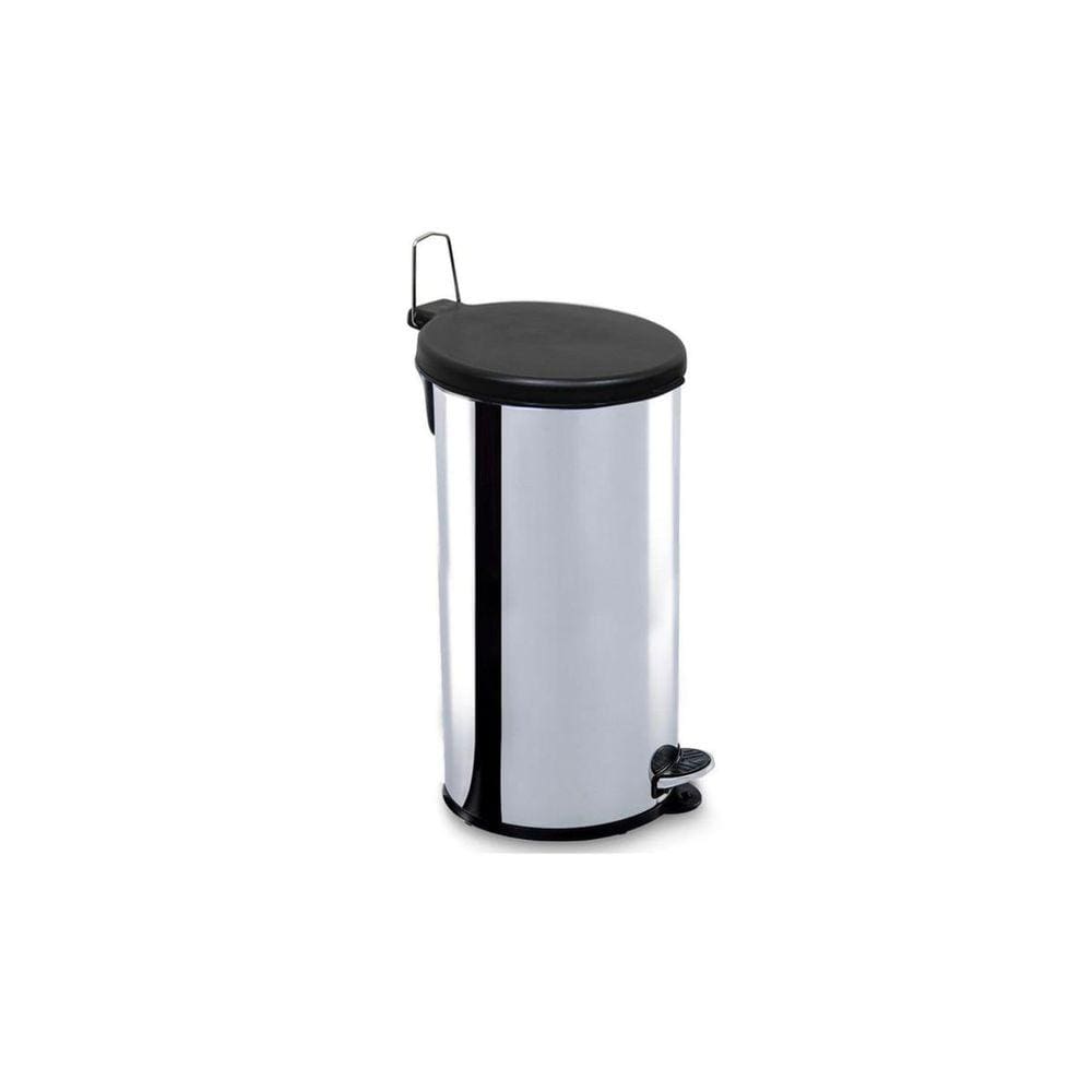 Cesto Lixo Lixeira Pedal Inox Banheiro Escritório 20 Litros