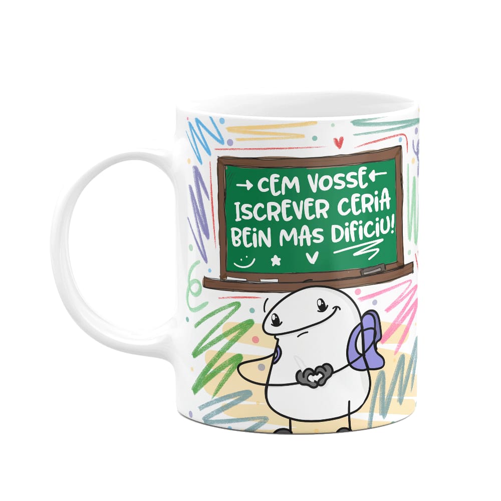 Caneca Flork Professor - Cem vosse seria mas dificiu