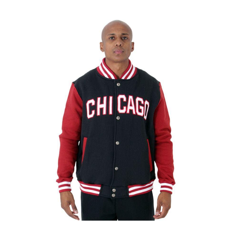 Jaqueta College Moletom Masculina M10 Hoop Chicago