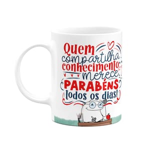 Caneca Flork Professor - Merece parabéns todos os dias