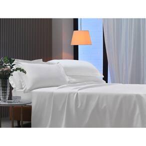 Jogo de Cama 300 Fios Algodão Percal Nobless Appel Branco - Casal