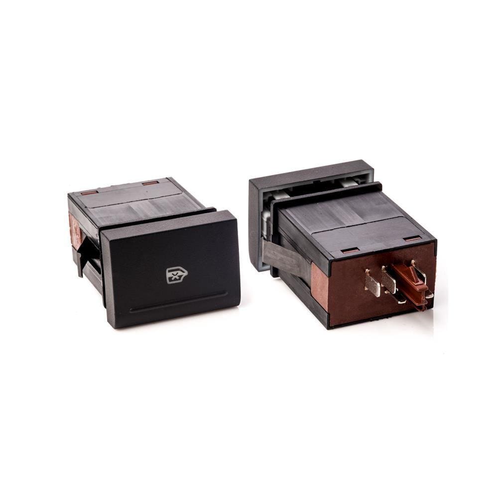 Botão de Bloqueio do Vidro Traseiro Gol Voyage G5 2009 a 2012 Led Vermelho 5 Vias - Kostal - 10007334