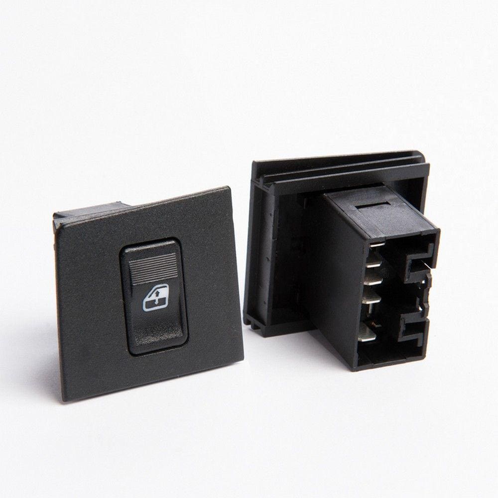 Botão do Vidro Elétrico Elba Fiorino Prêmio Uno Led Verde Dianteiro Lado Passageiro 5 Vias - Kostal - 3165550