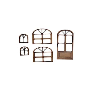 Kit aberturas 1porta/ 2janelas G e 2 janelas PP- Jeito Próprio Artesanato