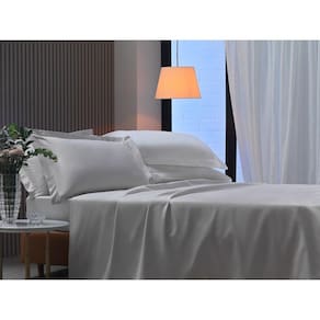 Jogo de Cama 300 Fios Algodão Percal Nobless Appel Prata - Casal