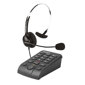 Telefone Headset Base Discadora Com Fio Intelbras Hsb 40 Telemarketing Call Center