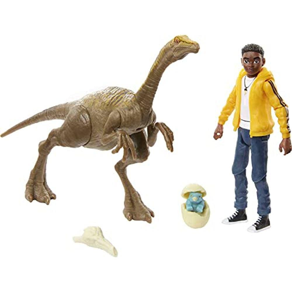 Pacote Humano & Dino Jurassic World, Darius & Gallimimus, Movimentos Móveis