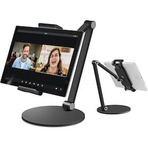 Suporte para Tablet Ajustável Multiângulo para Surface Pro, Pro 12.9, Telas de 4,7"-13" (Preto)
