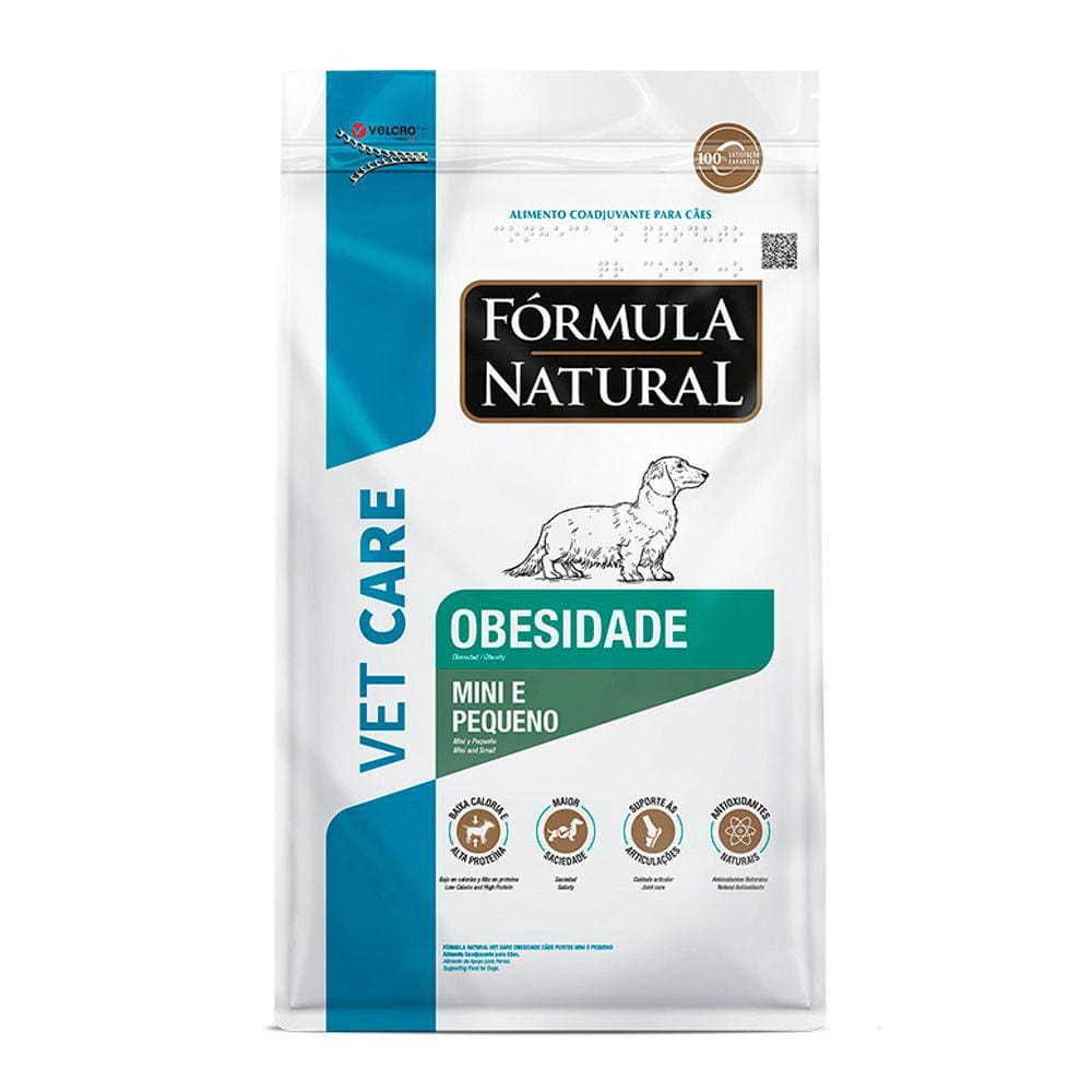 Ração Fórmula Natural Vet Care Cães Obesidade Raças Mini e Pequenas 10,1kg