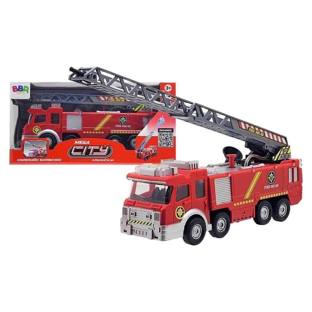 Caminhão Bombeiro 4 em 1 City Machine Vermelho – Multikids