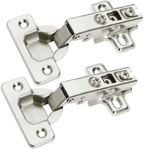 2pç Dobradiças Caneco Pressão Reto Porta Armário Móveis 35mm
