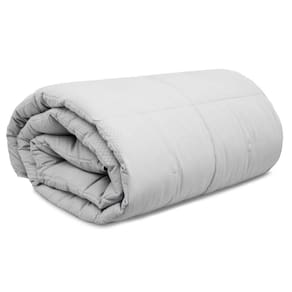 Edredom Diamond Toque de Plumas Dobby Appel Cinza Mirage - Queen