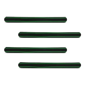 Kit Aplique Protetor De Para-choque Borracha  Preto 35cm