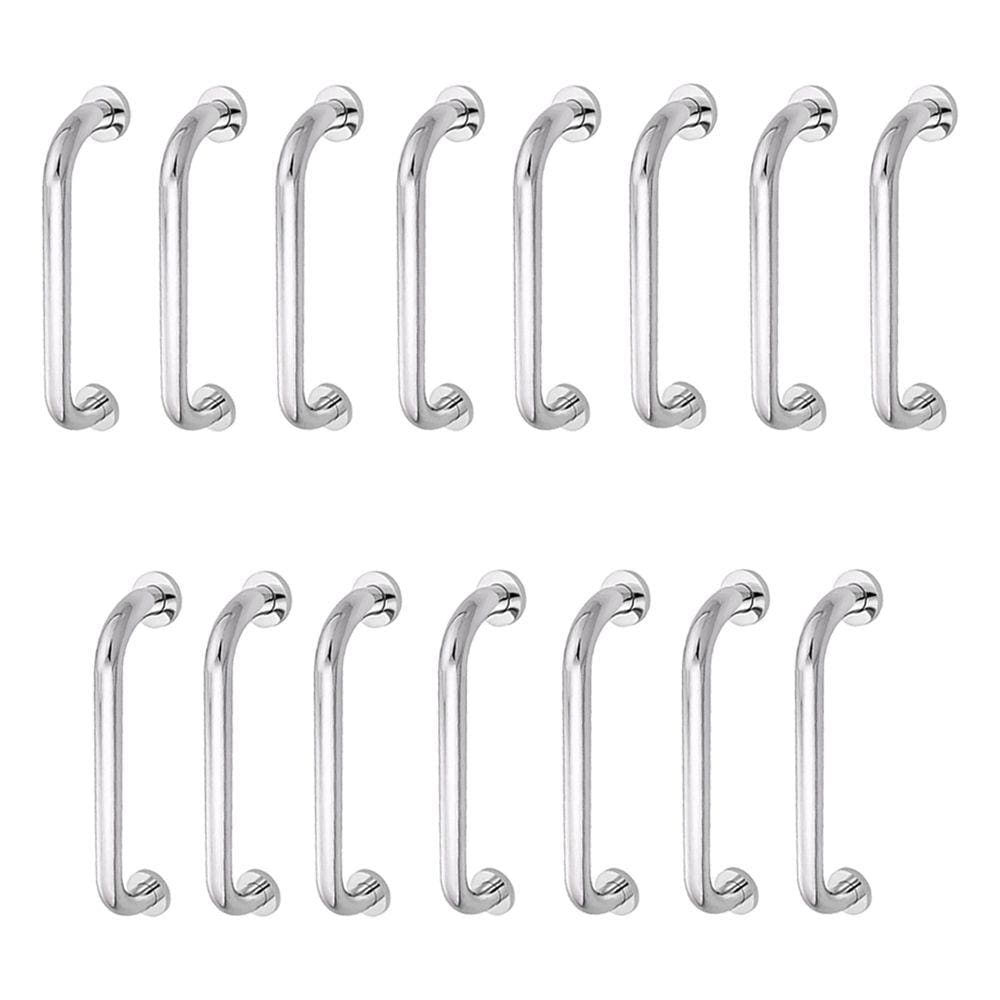 Alça de Apoio Kit 15 Unidades Barra Inox 30cm Criança Idoso Deficiente Gestante Suporte Banheiro Segurança