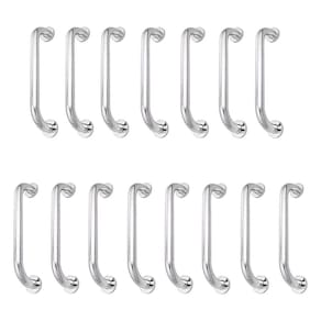 Alça de Apoio Inox Kit 15 Unidades Barra 30cm Segurança Suporte Idoso Gestante Criança Acessibilidade Box Banheiro