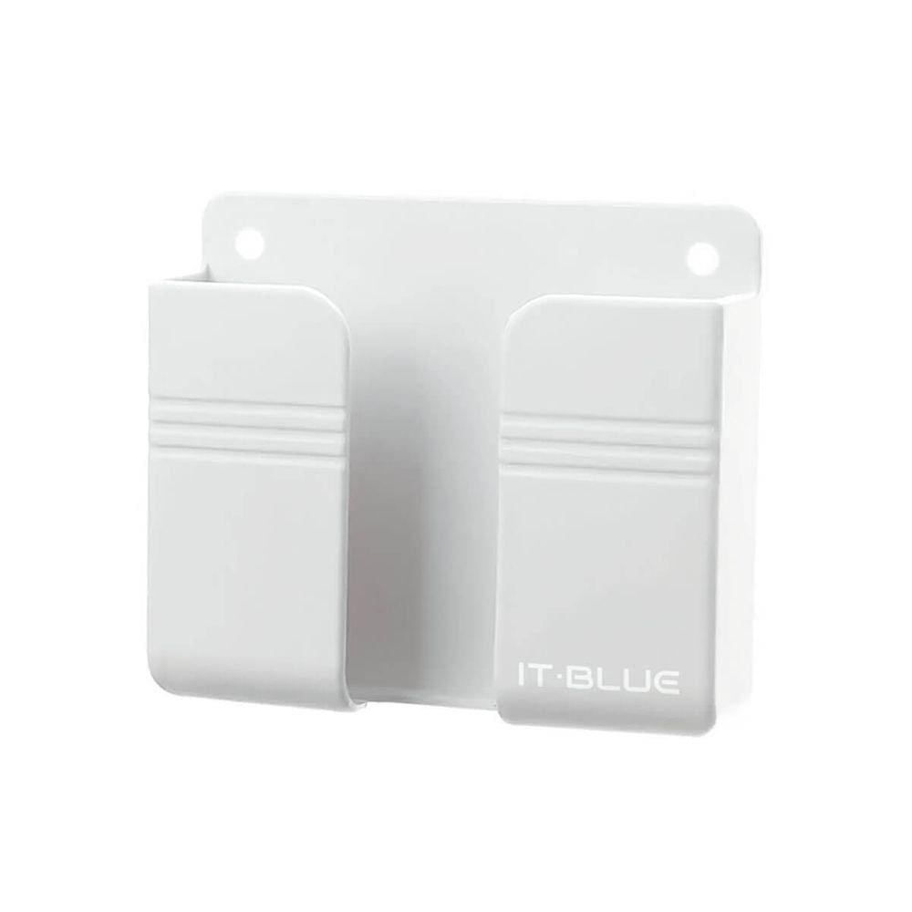 Suporte Multiuso De Parede Para Celular Controle Plástico Branco