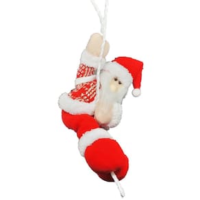 Papai Noel Pelúcia na Corda Rapel 30cm - Master Christmas
