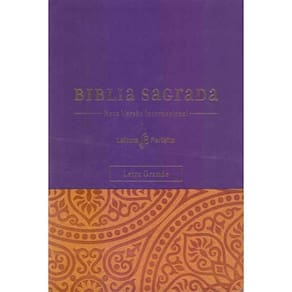 Bíblia Sagrada NVI - Capa Roxa - Letra Grande