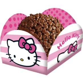Porta Forminha para Doces Festa Hello Kitty - 40 unidades - Festcolor