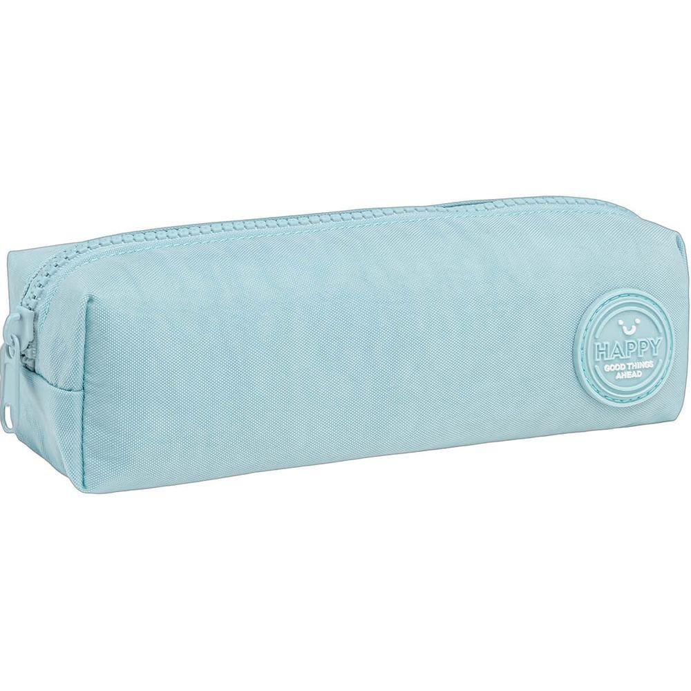 Estojo Médio Happy Azul Tilibra Ref 8243