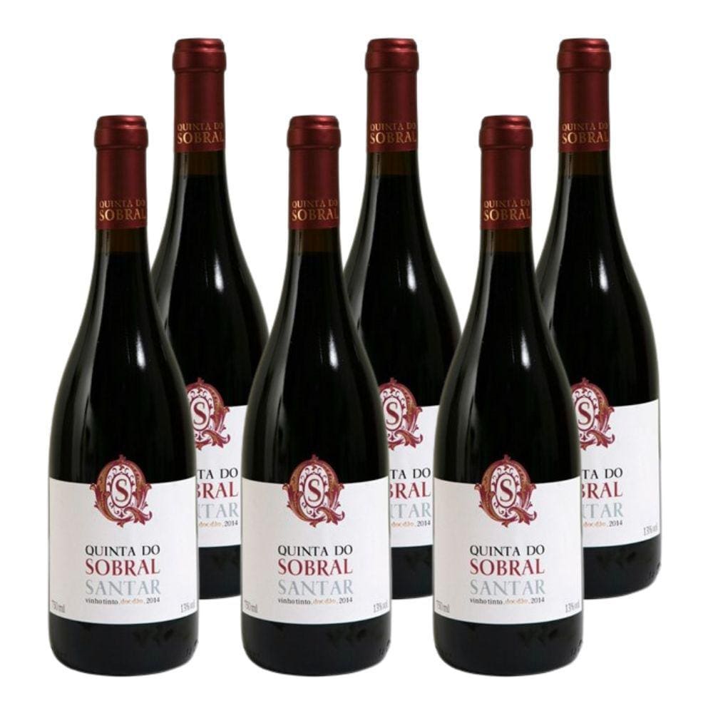 Kit 6 Vinhos do Dão Quinta do Sobral D.O.C Tinto Portugal 750ml