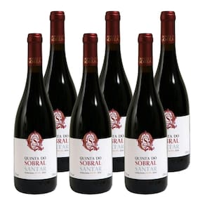 Kit 6 Vinhos do Dão Quinta do Sobral D.O.C Tinto Portugal 750ml