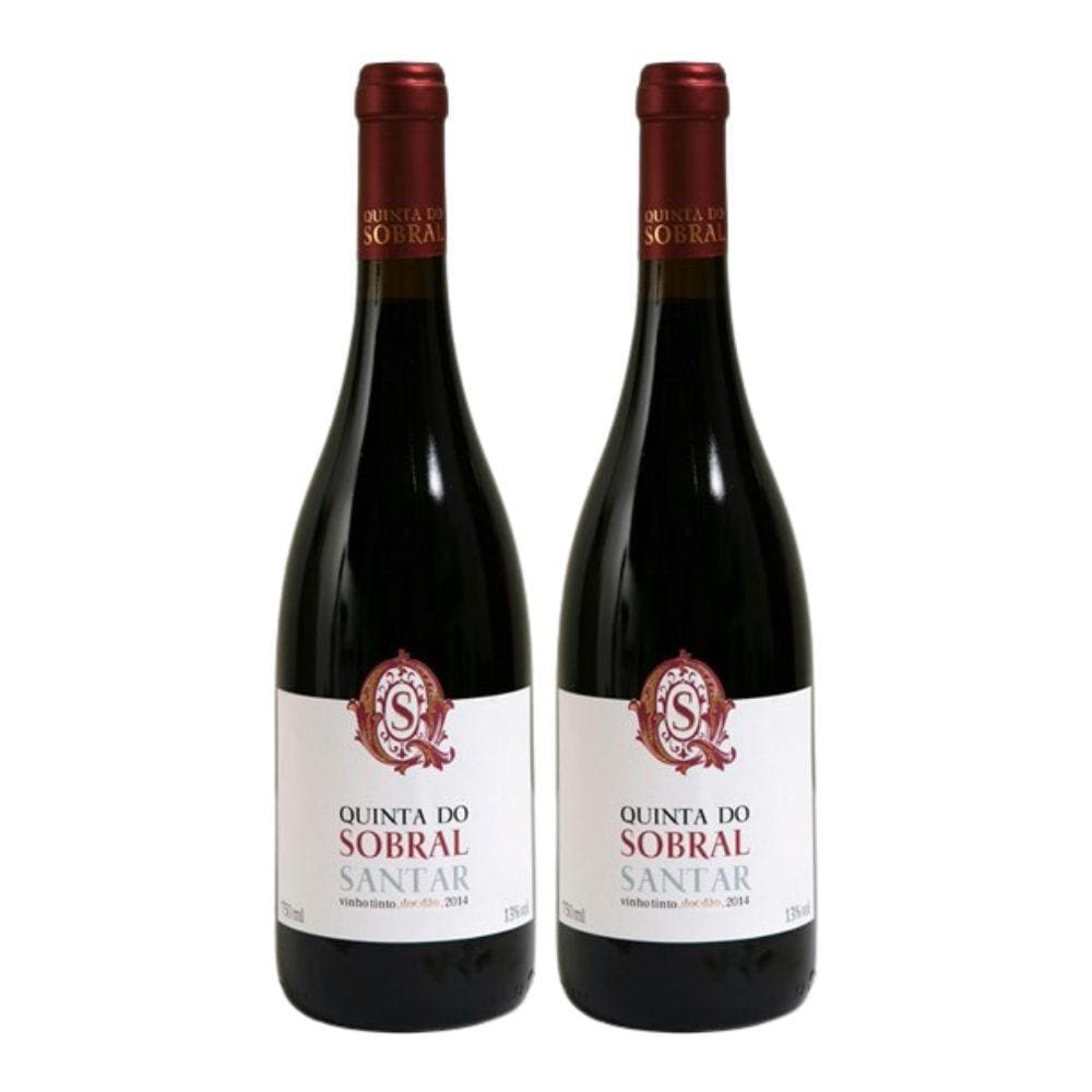 Kit 2 Vinhos do Dão Quinta do Sobral D.O.C Tinto Portugal 750ml