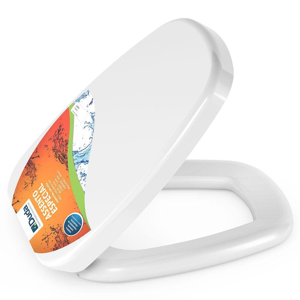 Assento Almofadado Monte Carlo Branco Tampa para Vaso Deca