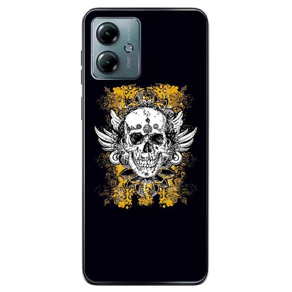 Capa Adesivo Skin374 Verso Para Motorola Moto G14