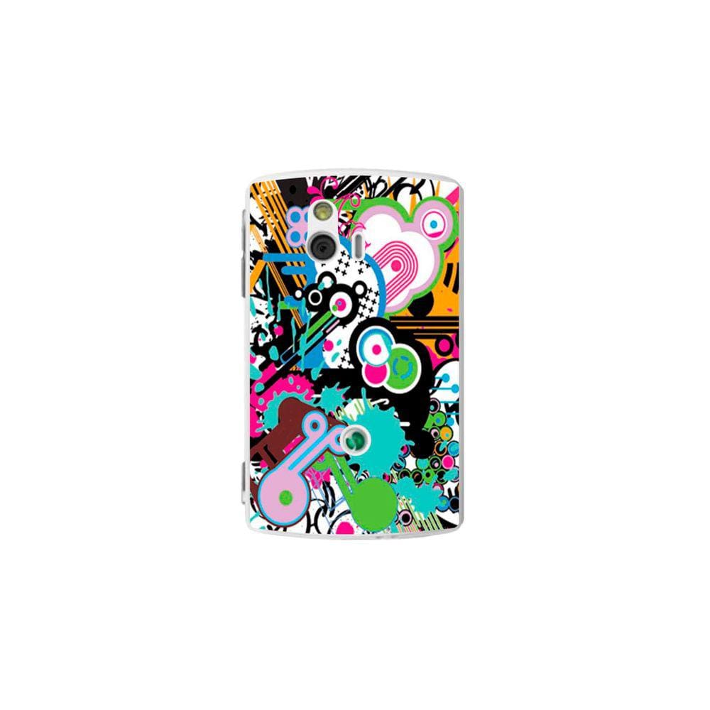Capa Adesivo Skin022 Verso Para Sony Xperia Mini ST15