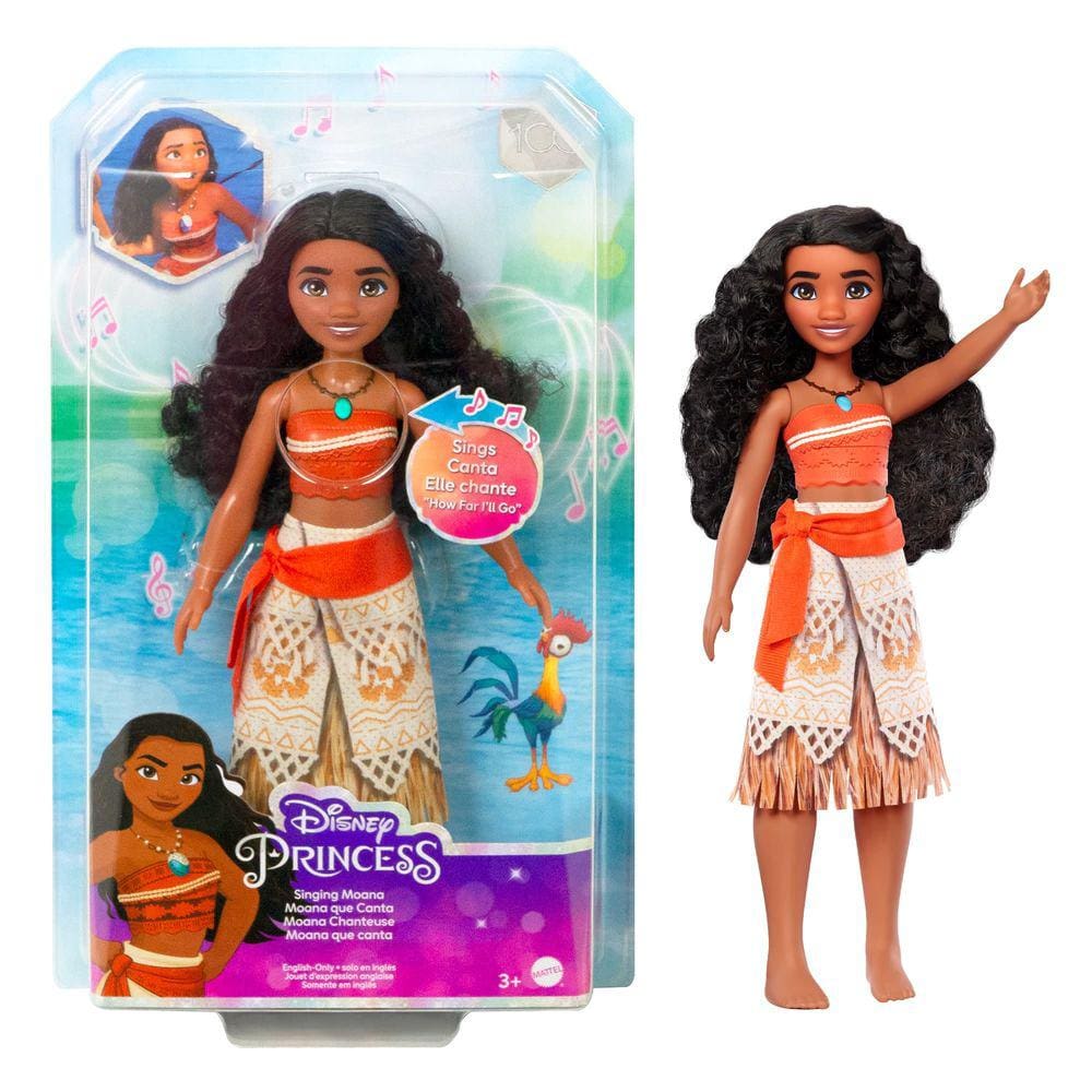 Boneca Princesa Moana Baby Disney Em Vinil Cotiplas Com 36cm na