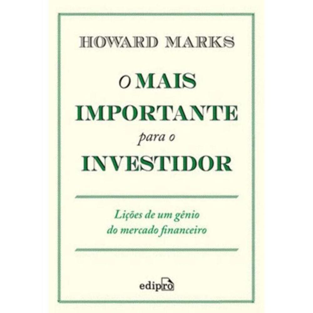 Mais Importante Para o Investidor, O