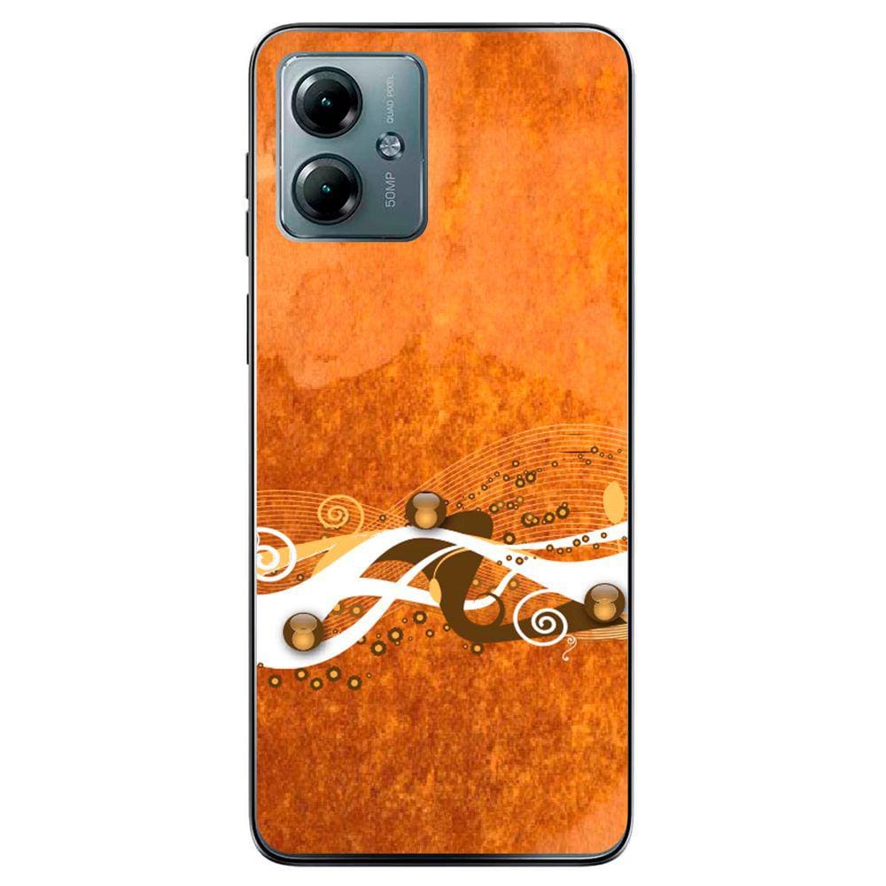 Capa Adesivo Skin371 Verso Para Motorola Moto G14