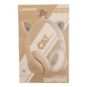 FONE DE OUVIDO BLUETOOTH ORELHA DE GATO LEHMOX LEF-1022