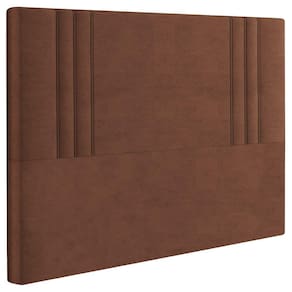 Cabeceira Casal 138 cm London Veludo Terracota Soon