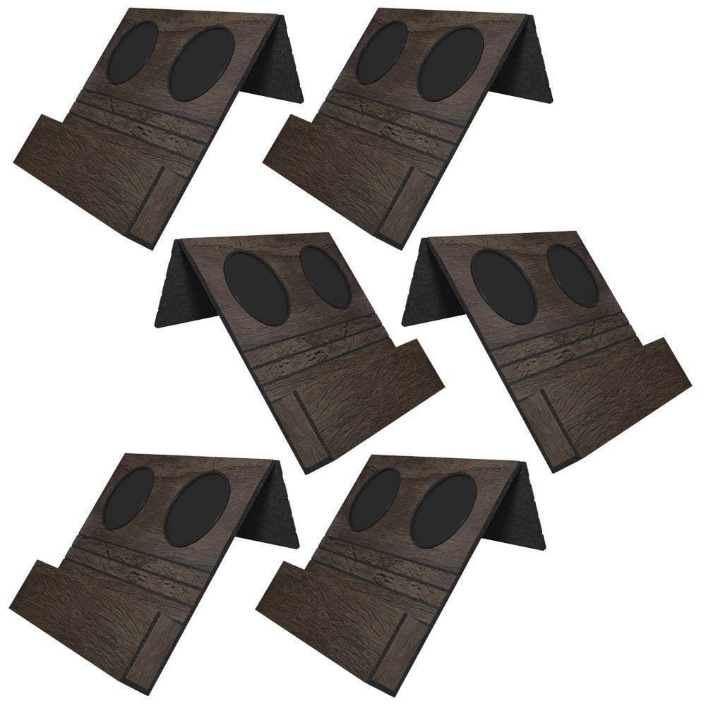 Kit 06 Esteiras Bandejas Com Suporte Para Copos E Controle